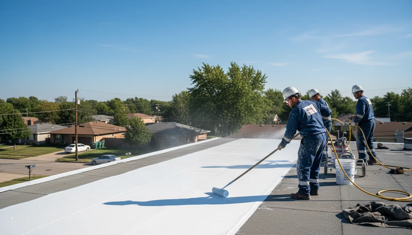 Commercial roof coating in Booneville, IA near me
